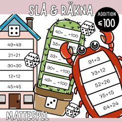 Slå & räkna - 10 additionsspel upp till 100