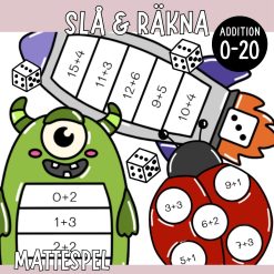Slå & räkna – 10 spel med addition upp till 20