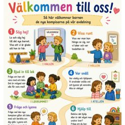 Skylt: Välkommen till oss