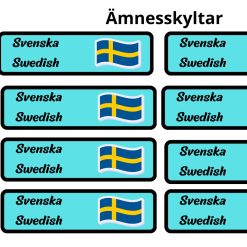 🎨📚 Ämnesskyltar på svenska & engelska – Bildstöd för klassrummet