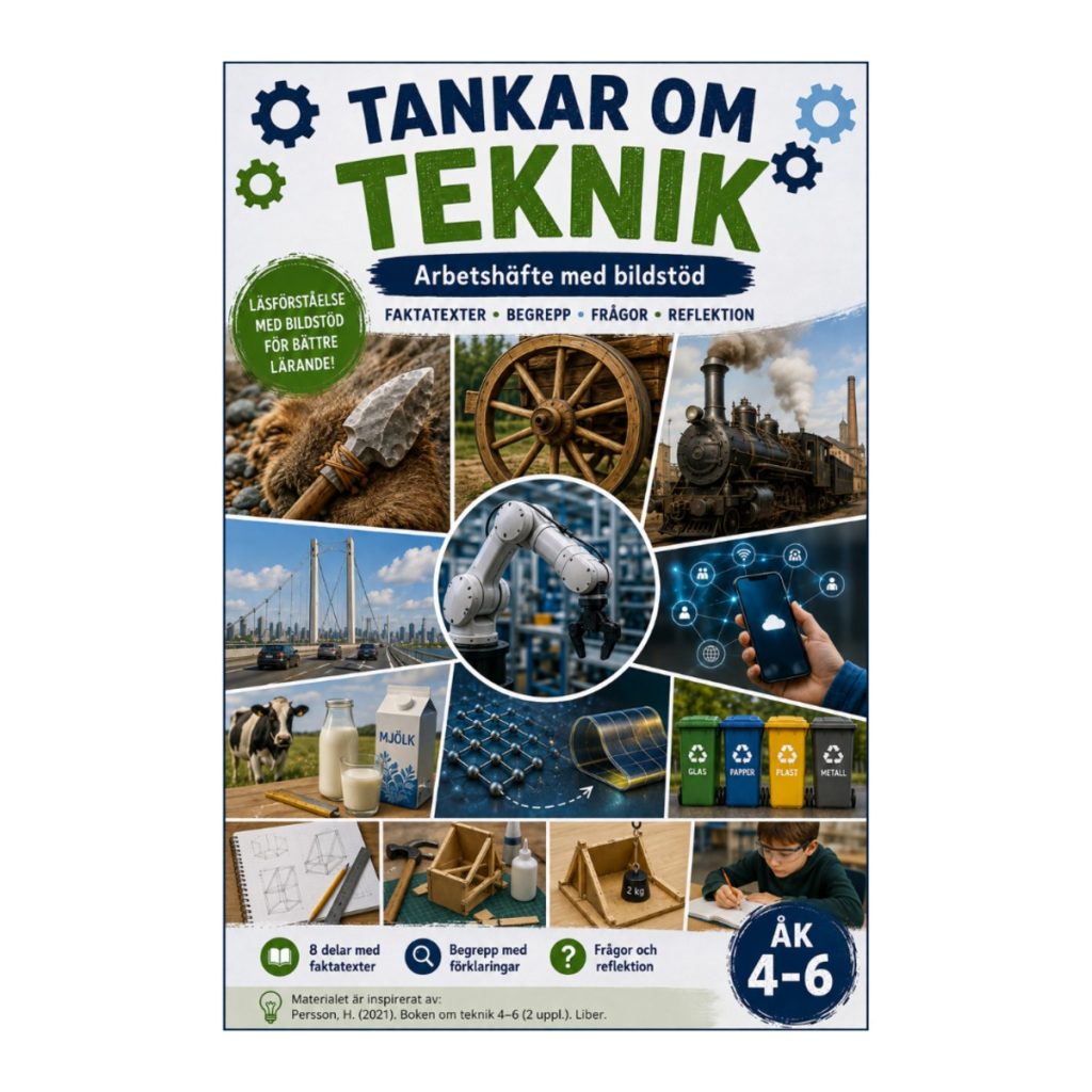 Tankar om teknik – arbetshäfte med bildstöd åk 4–6