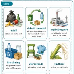 Bildstöd NO 6 + ämnesböcker i kemi, fysik och biologi