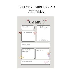 Om mig - att fylla i