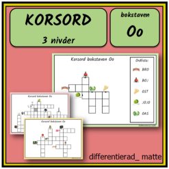 KORSORD i flera nivåer - bokstaven O