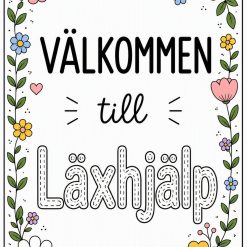 Välkommen klassrumsskyltar