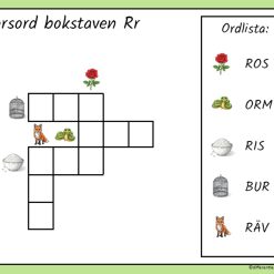 KORSORD i flera nivåer - bokstaven S