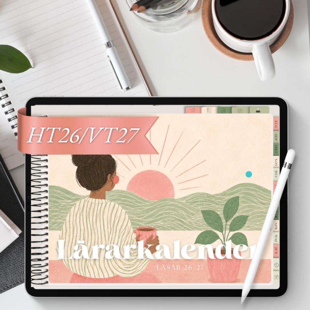 Lärarkalender 2026–2027 – Digital lärarkalender för iPad