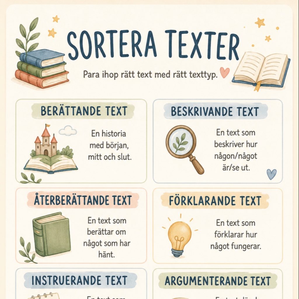 Sortera texter (version 2)