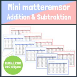 DOUBLE PACK – 80 mini matteremsor addition+subtraktion
