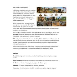 Arbetshäfte – De fem enkla mekanismer och transporter med bildstöd (Åk 4–6)