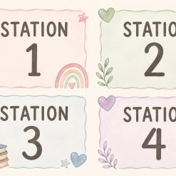 Poster om fyra stationer!