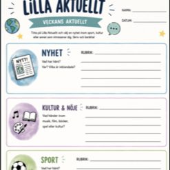 Arbetsblad till Lilla Aktuellt
