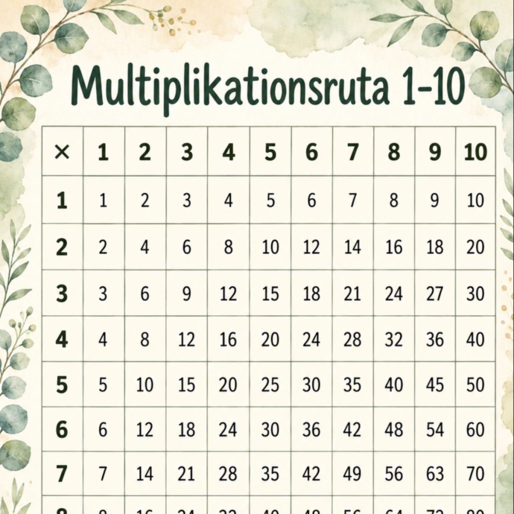 Två posters med multiplikation!