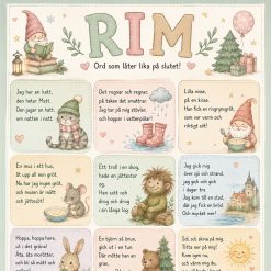 Julrim och vanliga rim för barn!