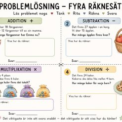 Problemlösning utifrån de fyra räknesätten!