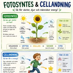 Plansch om fotosyntes och cellandning!