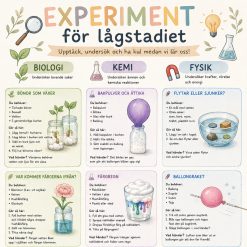 Experiment för lågstadiet!