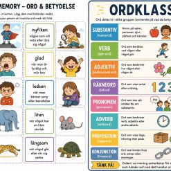 Ordklass poster och memory!