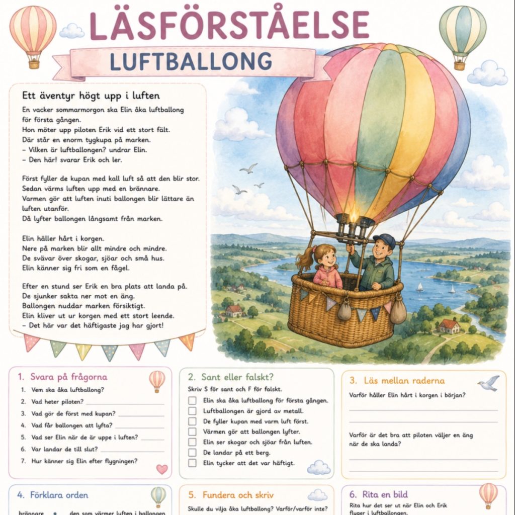 Läsförståelse text!