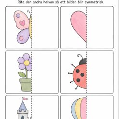 Symmetri arbetsblad!
