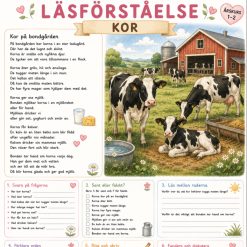 Läsförståelse texter om bondgårdsdjur!