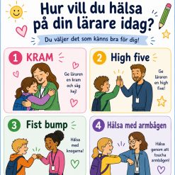 Hur vill du hälsa på din lärare idag?