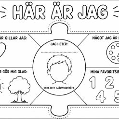 Här är jag! | Skolstart – Lära känna mig (Svenska & Engelska)
