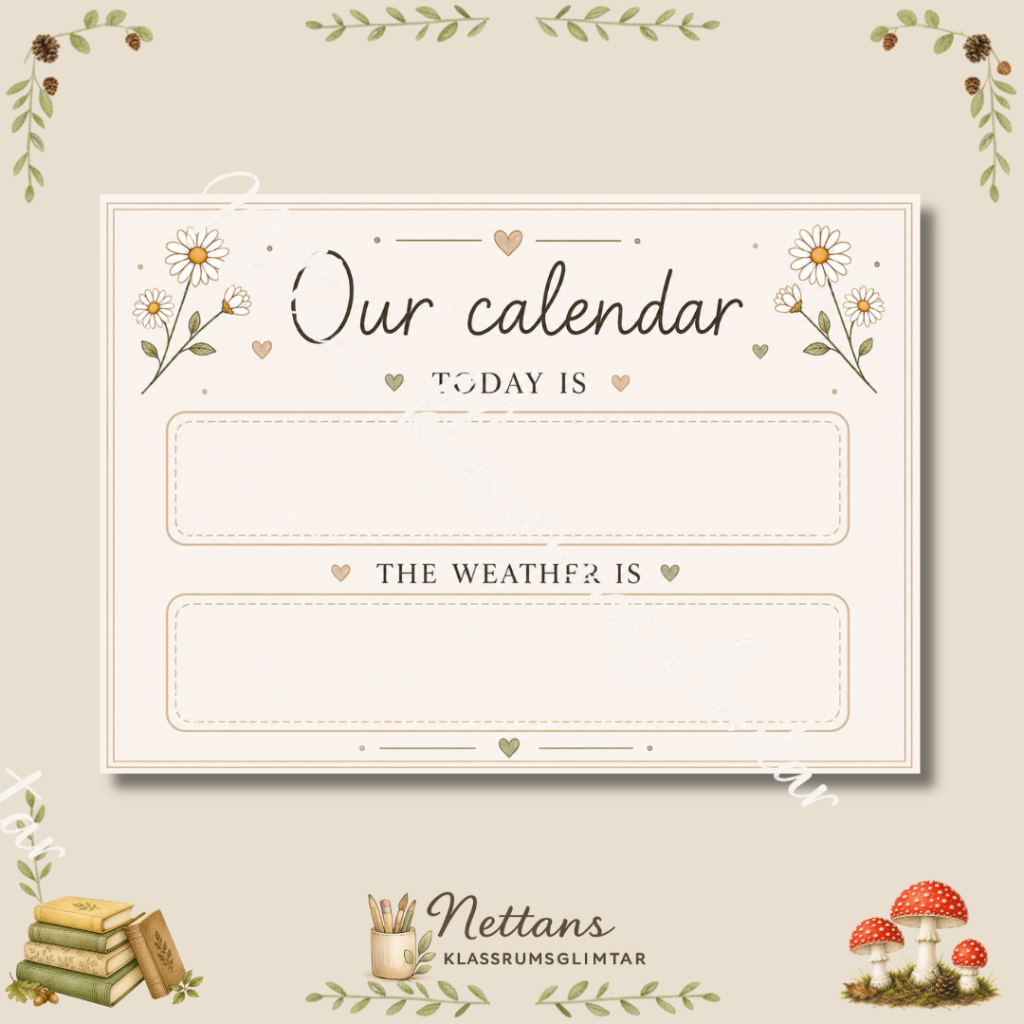 Our calendar: English weather