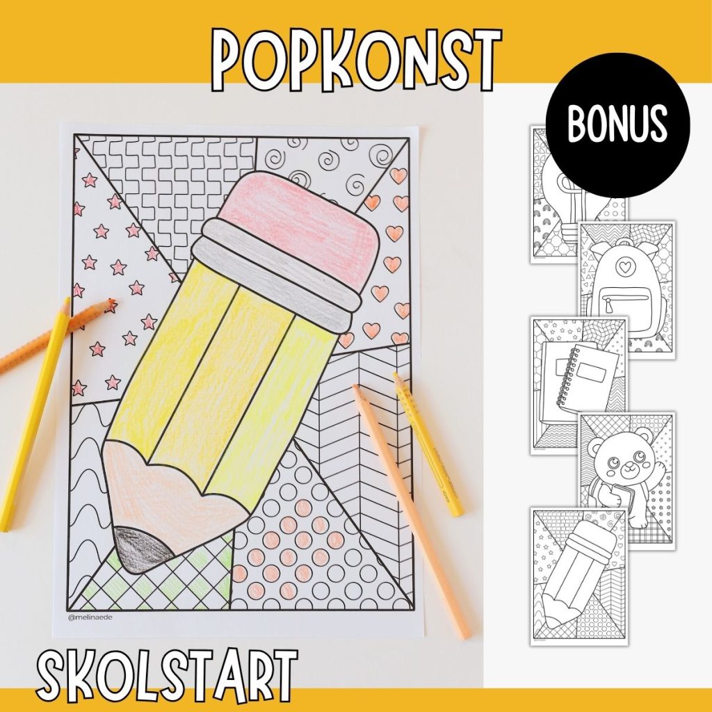 Popkonst till skolstarten – Målarbilder med färg och mönster