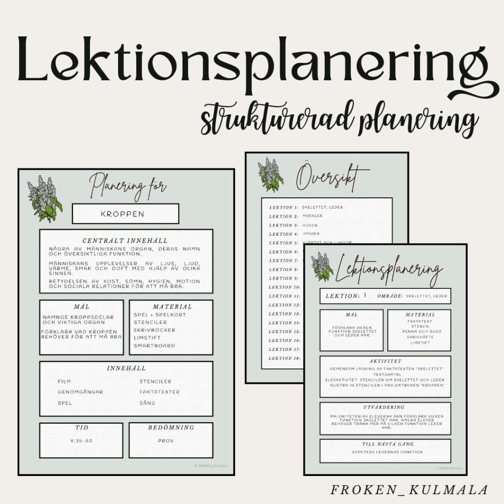 Lektionsplanering