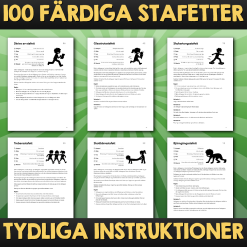 Den stora boken med 100 stafetter – för skola, läger och fritid