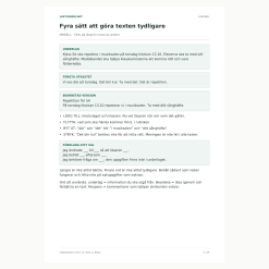 Textverkstaden – Gör texten tydligare | Svenska åk 4–6