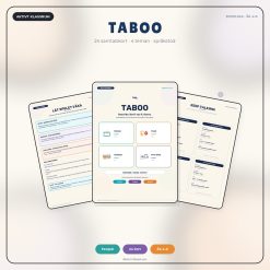 Taboo – 24 samtalskort med språkstöd (engelska åk 4–6)