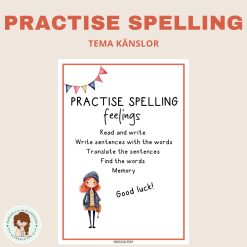 Practise spelling – feelings
