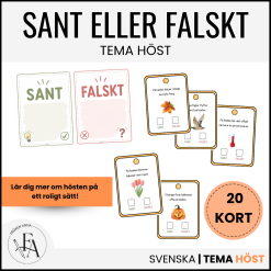 Hösten – Sant eller falskt | Faktakort