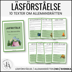 Allemansrätten | 10 läsförståelsetexter