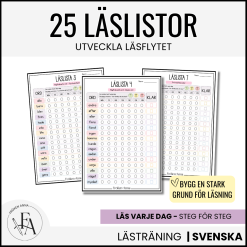 25 läslistor | Läs mer – utveckla läsningen