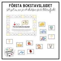 Spel - Första bokstavsljudet