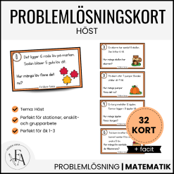 Problemlösningskort - tema höst