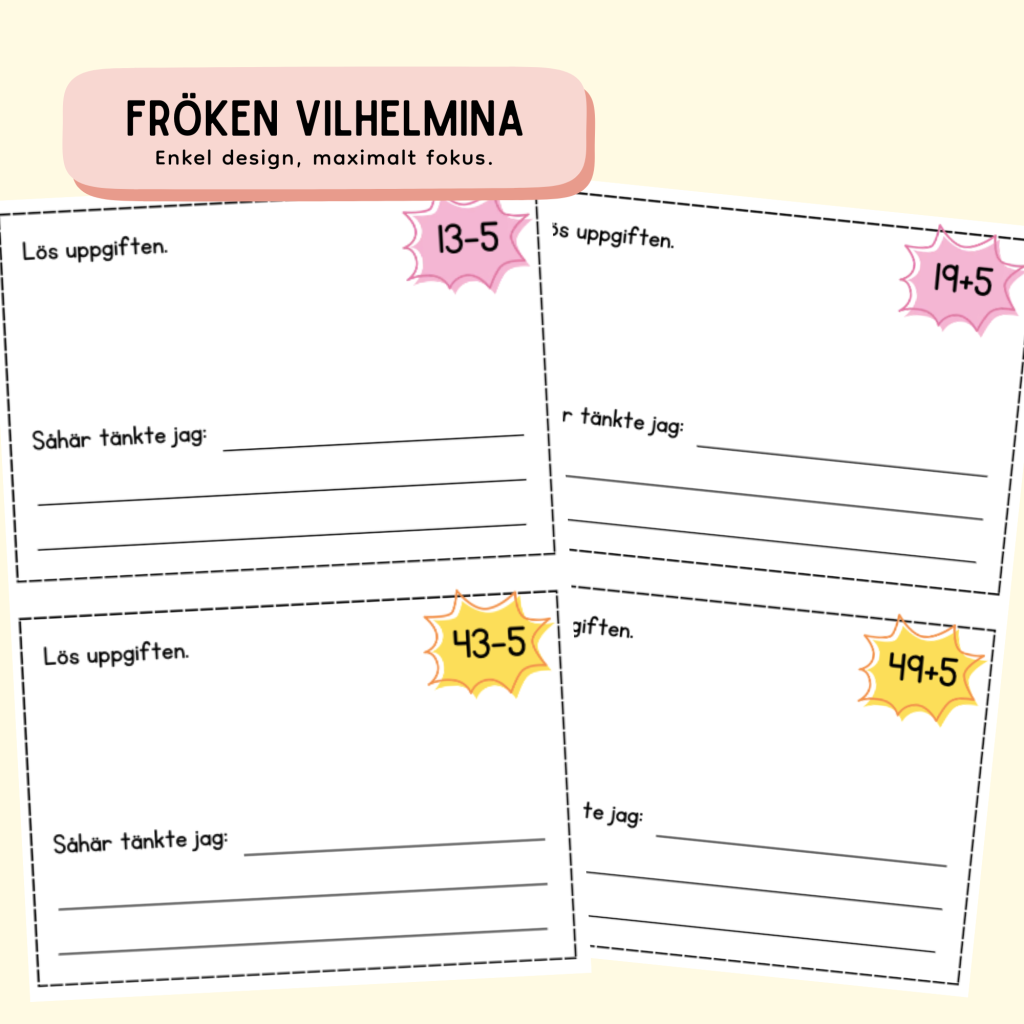 Startuppgifter – Träna och synliggör matematiskt tänkande!
