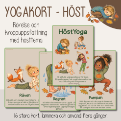 Höst - Yoga - Yogakort - Höstyoga - 16 kort