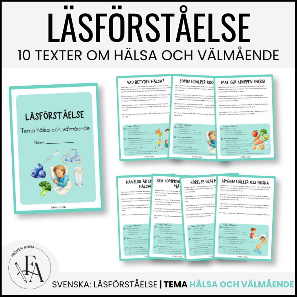 Tema Hälsa och välbefinnande | 10 Läsförståelsetexter