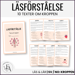 Kroppen | 10 Läsförståelsetexter