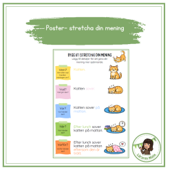 Poster- bygg ut (stretcha) din mening