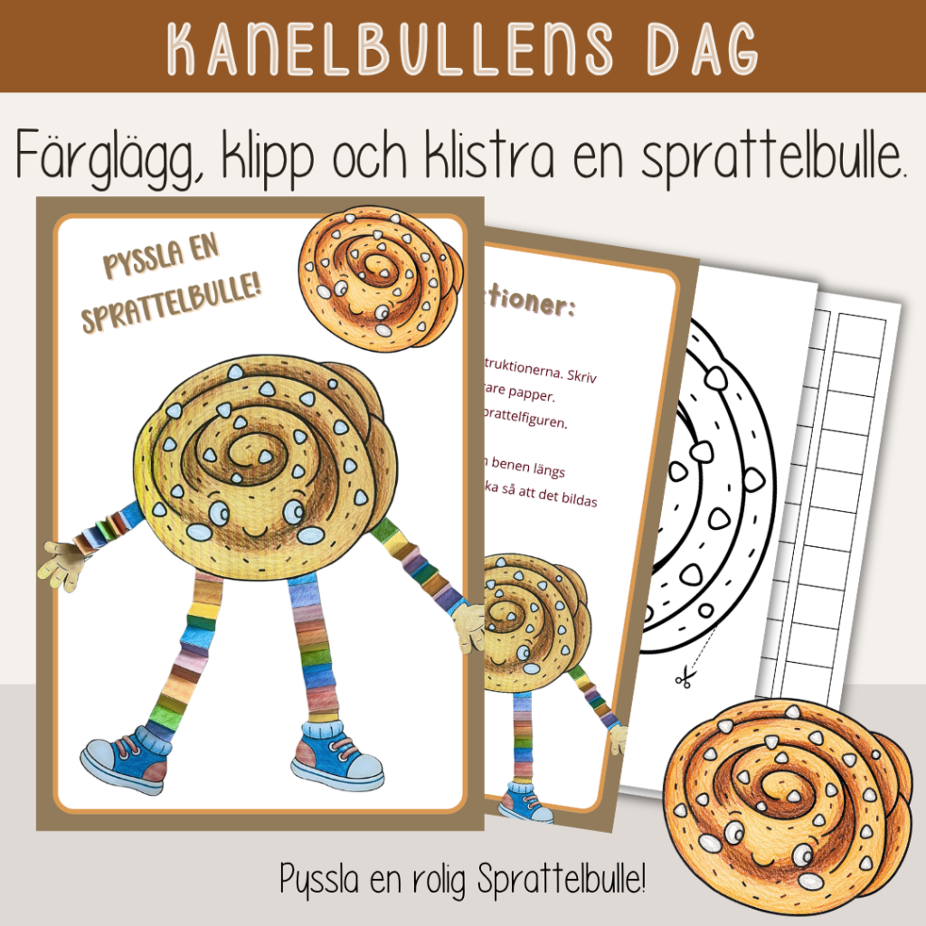 Kanelbullens dag – Pyssel – Pyssla en sprattelbulle