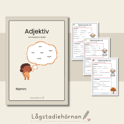 ✏️ Lucktexter – beskrivande ord (Adjektiv)