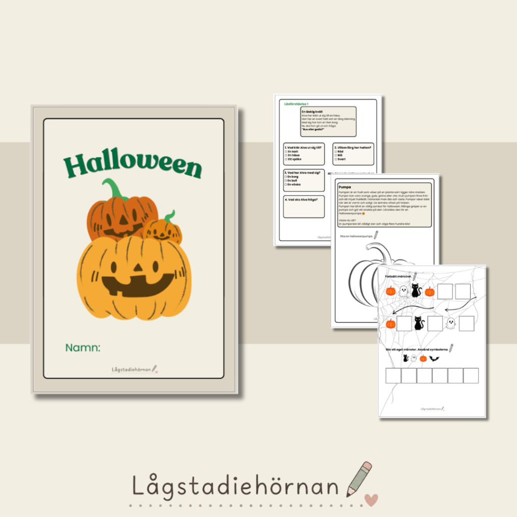🎃 Halloweenhäfte – ett mysigt och lärorikt material