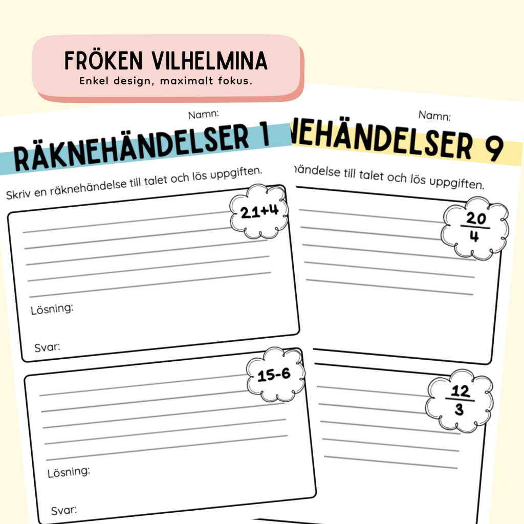 Räknehändelser – Träna räknehändelser på ett strukturerat sätt!