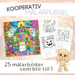 Halloween kooperativ målarpussel🎃