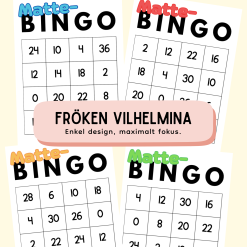 Matte-BINGO: Dubblor, fler & färre!